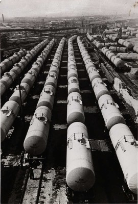 Фотография «На путях семилетки». Фотограф Н. Хорунжий. 1960-е.